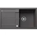 Produktbild: Blanco Spüle 518871 86 x 50 cm, PuraDur felsgrau, reversibel, Ablauffernbedienung mit Drehbetätigung