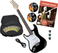 Produktbild: Rocktile Pro ST3-BK/RW-L Linkshänder E-Gitarre Black + Zubehör (Gitarre Gigbag Tasche, Kabel, Plektren, Gitarre Schule mit CD & DVD, Gitarrensaiten)