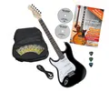 Produktbild: Rocktile E-Gitarre Pro ST3 Linkshänder elektrische Gitarre, ST-Sytle, Spar-Set, inkl. Gigbag, Kabel, Plektren, Schule & Saiten, Lefty Gitarre - 3 Single Coil Tonabnehmer - 22 Bünde
