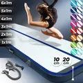 Produktbild: AIRTRACK Matte Tumbling Matte mit Pumpe PVC Tumblingmatte Gymnastikmatte Turnmatte Farbe: Dunkel-Blau Maße: 100*100x10cm