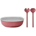 Produktbild: Mepal SILUETA Servierschale mit Deckel & Salatbesteck 4000 ml - Vivid Mauve