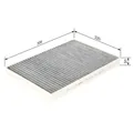 Produktbild: Filter Innenraumluft Bosch 1987435560 für Audi Citroën Peugeot VW Bentley