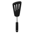 Produktbild: OXO Good Grips flexibler Omelettwender – spülmaschinenfester Pfannenheber aus Silikon und Edelstahl zum einfachen Wenden von Omeletts und mehr – schwarz