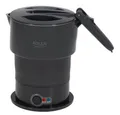 Produktbild: ADLER EUROPE Reise-Wasserkocher AD 1377g faltbarer Reisewasserkocher mit Warmhaltefunktion, Tasche, 0,6 l, 600 W, Silikongehäuse, Reise, Camping, Wohnmobil und Hotel, grau