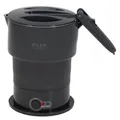 Produktbild: Adler Reise-Wasserkocher 0,6 l 600 Watt Silikon grau AD 1377