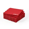 Produktbild: VEVOR Fliesen für Hockey-Bodenmatten, 315 x 315 x 16 mm, 8 Stück ineinandergreifende, Trainingsoberfläche, Tanzbodenfliesen, Hockey-Trainingsausrüstungsbrett (rot, 8 Quadratfuß/Karton)