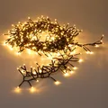 Produktbild: Außen Büschel Lichterkette warm + Timer - 192 LED - Weihnachts Baum Beleuchtung