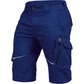 Produktbild: Leibwächter Arbeitsshorts Herren Flex Line Kornblau – Größe 54 – Robuste Cargo Hose mit Taschen – Handwerker Shorts – Berufsbekleidung – Multifunktionshose mit Reflektoren