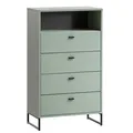 Produktbild: Kommode - pistazie - 4 Schubkästen Sideboard Anrichte Beistellschrank