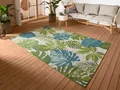 Produktbild: HANSE Home Outdoorteppich Tropical Leaves, rechteckig, Höhe: 3 mm, In-& Outdoor, Wetterfest, Balkon, Garten, Wohnzimmer, Floral, Palme