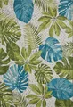 Produktbild: Hanse Home Flair In- und Outdoor Teppich Tropical Leaves Türkis Grün
