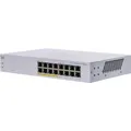 Produktbild: Cisco Business 110 Series 110-16PP - Switch - unmanaged - 8 x 10/100/1000 (PoE) + 8 x 10/100/1000 - (16 Ports) (CBS110-16PP-UK)