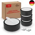 Produktbild: Möbelfüße höhenverstellbar– Füße für Möbel Ø 53,5 mm aus Kunststoff – Hochwertig