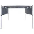 Produktbild: Beliani Pergola, Grau, Weiß, Metall, 310x215x310 cm, Sonnen- & Sichtschutz, Pavillons & Pergolas