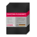 Produktbild: Magstick 6er Set Polystyrol Platten schwarz I DIN A4 Kunststoff-Hartplatten PS Zuschnitte I 21 x 29,7 cm I Modellbau Architektur I mag274