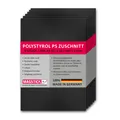Produktbild: 6er Set Polystyrol Platten schwarz I DIN A4 Kunststoff-PS Zuschnitte I mag_274