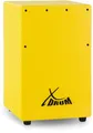 Produktbild: XDrum KC-37G Kinder-Cajon - Kleine Cajon speziell für Kinder - Nur 36 cm hoch - Snare-Effekt durch stimmbare Gitarrensaiten - gelb