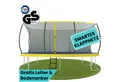 Produktbild: Zero Gravity Gartentrampolin Trampolin Outdoor oval/rechteckig, TÜV GS, 305x213, 366x244, 457x366, Trampolin Komplett-Set inkl. Leiter, Quick-Fold-Netzsystem