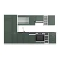 Produktbild: Vicco Küchenzeile Fame-Line, Grün-Gold Landhaus/Weiß, 355 cm, AP Anthrazit