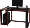 Produktbild: Schreibtisch HWC-J26, Computertisch Bürotisch, 120x60x76cm schwarz-rot