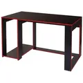 Produktbild: Mendler Schreibtisch HWC-J26, Computertisch Bürotisch, 120x60x76cm ~ schwarz-rot
