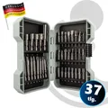 Produktbild: Bit-Satz Sortiment mit Kreuz Schlitz TX und Stecknuss, 37-teilig, in Box MASTERP