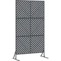 Produktbild: vidaXL Sichtschutz Anthrazit 100 x 50 x 180 cm Stahl - Grau