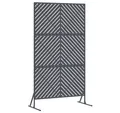 Produktbild: vidaXL Gartenzaun Sichtschutz Anthrazit 100 x 50 x 180 cm Stahl, (1-St)
