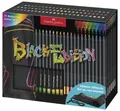 Produktbild: 72 FABER-CASTELL Dreikant-Buntstifte Black Edition, Stifterolle