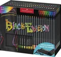 Produktbild: 116418 - Buntstifte Set mit Stifte Rolle 72 Black Edition Buntstifte inkl. Me...
