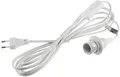 Produktbild: Lampenkabel mit Schalter & Fassung 3,4m, E14 Weiß DIY Netzkabel Leuchten Lampe