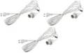 Produktbild: 3er Set Netzkabel mit Schalter und E14 Fassung 3,4m Kabel Lampenfassung Leuchte 