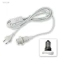 Produktbild: Kabel mit Fassung E14 Lampenfassung + Schalter 3,5m Netzkabel Euro-Stecker E-14