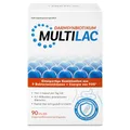 Produktbild: MULTILAC Darmsynbiotikum – 9 Bakterienstämme mit FOS für die Darmflora mit 4,5 Mrd. KBE pro Kapsel, magensaftresistente Kapseln, vegan, gluten- & laktosefrei, ohne Titandioxid, 90 Kapseln