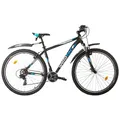 Produktbild: Multibrand Distribution Probike PRO 29 Zoll Fahrrad Mountainbike 21 Gang, Herren, Damen geeignet ab 175-190 cm (Schwarz Blau)
