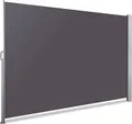 Produktbild: VOUNOT Seitenmarkise Ausziehbar, Sichtschutz, 180 x 300 cm, Seitenrollo Markise Sichtschutz für Balkon Terrasse, Schwarz