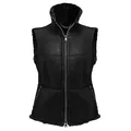 Produktbild: Werner Christ ® Damen Lammfellweste Weste aus echtem Lammfell, Fell, vielseitige warme Fellweste auch als Reitweste, Outdoorweste & Winterweste geeignet, in schwarz, Gr. 44