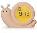 Produktbild: Alecto BC110BE SIMON - Schlaftrainer, Nachtlicht und Wecker, Schnecke, Taupe