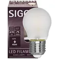 Produktbild: SIGOR Filament-LED-Lampe, Tropfen-Form, matt, E27/230V/4W, 470 lm (9019605164)