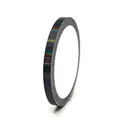 Produktbild: Finest Folia (0,79€/m) 10 Meter Hologramm Zierstreifen Basteln Möbel Auto Motorrad Modellbau Deko Dekorstreifen Klebestreifen selbstklebend DIY (Hologramm Schwarz, 6mm Breite)