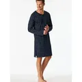 Produktbild: Schiesser Nachthemd lang - Fine Interlock seitliche Schlitze am blau 62