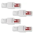 Produktbild: Netzwerkstecker 4x Cat6 Netzwerk Stecker werkzeuglos Cat7 Cat5 LAN Kabel RJ45