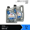 Produktbild: Total Quartz 7000 10W-40 VW 505 Renault PSA MB Motoröl 2x5 Liter = 10 Liter