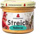 Produktbild: (19,44 EUR/kg) Zwergenwiese Streich Mediterran 180g, BIO Brotaufstrich pikant
