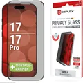 Produktbild: Displex Privacy Schutzglas (10H) FC Kompatibel mit Phone 17/17 Pro, Eco-Montagerahmen (Privacy Glass Full Cover)