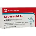 Produktbild: LOPERAMID AL 2 mg Schmelztabletten 12 St. PZN 15610187