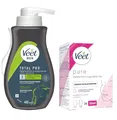 Produktbild: Veet Haarentfernungs-Creme Set Gesicht 100ml + Veet for Men Haarentfernungs-Creme 1x400ml Sensitive Power