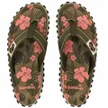 Produktbild: Gumbies Islander Unisex-Flip-Flops, mit superweichem Baumwoll-Zehensteg und strapazierfähiger recycelter Gummisohle, Komfort garantiert, Jungle, 39.5 EU