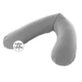 Produktbild: Theraline Stillkissen 190cm mit Bezug Melange mittelgrau Mikroperlenfüllung TOP