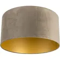 Produktbild: Velour Lampenschirm taupe 50/50/25 mit goldener Innenseite